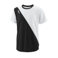 Wilson Tennis Tshirt Team II Angle Crew black/white Boys